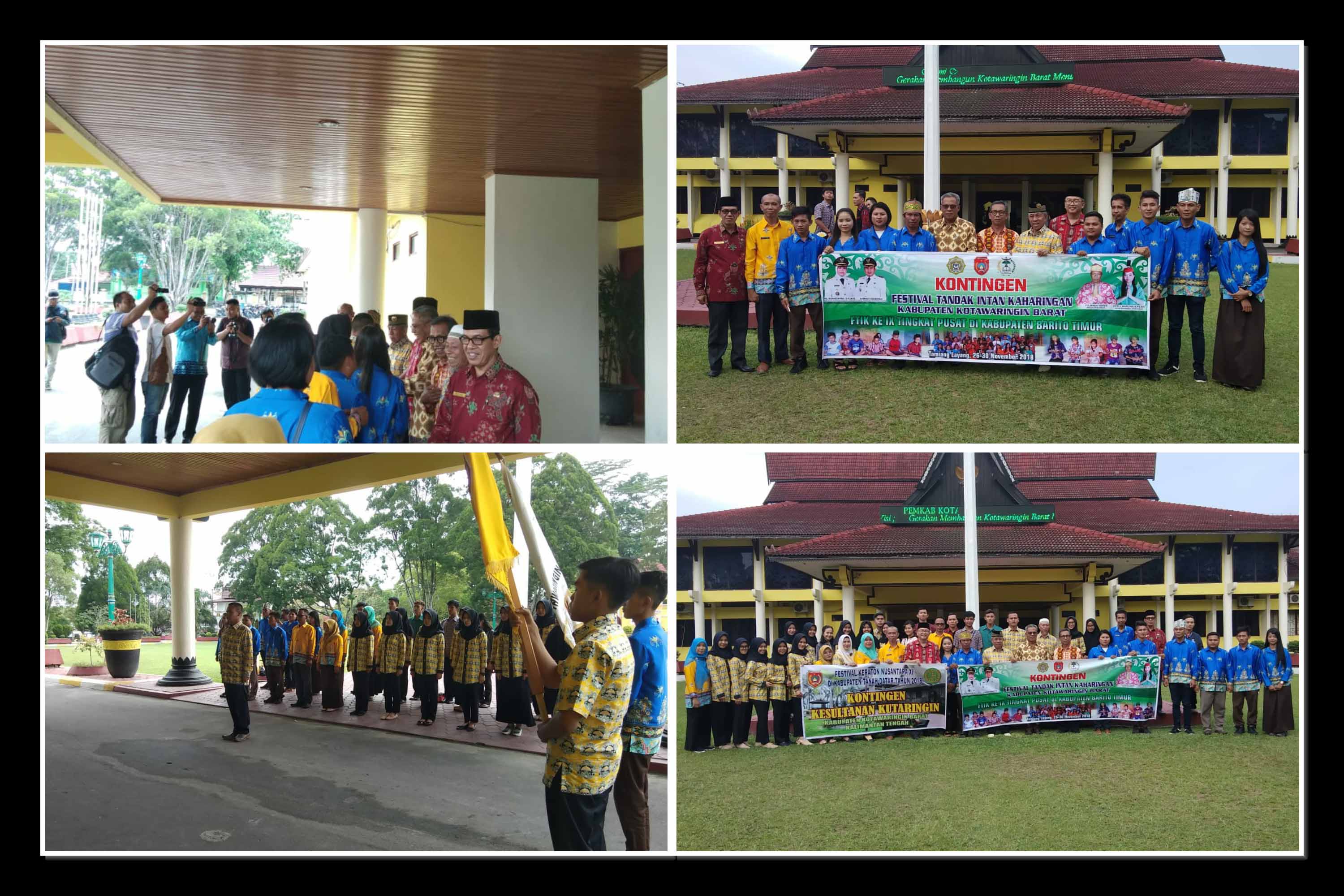Peserta Festival Keraton Nusantara (FKN) dan Festival Tandak Kaharingan
